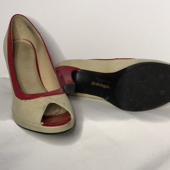 Bongo 9 1/2 peep toe heels - Picture 3 of 9
